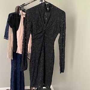 Long sleeve lace Cocktail Dress